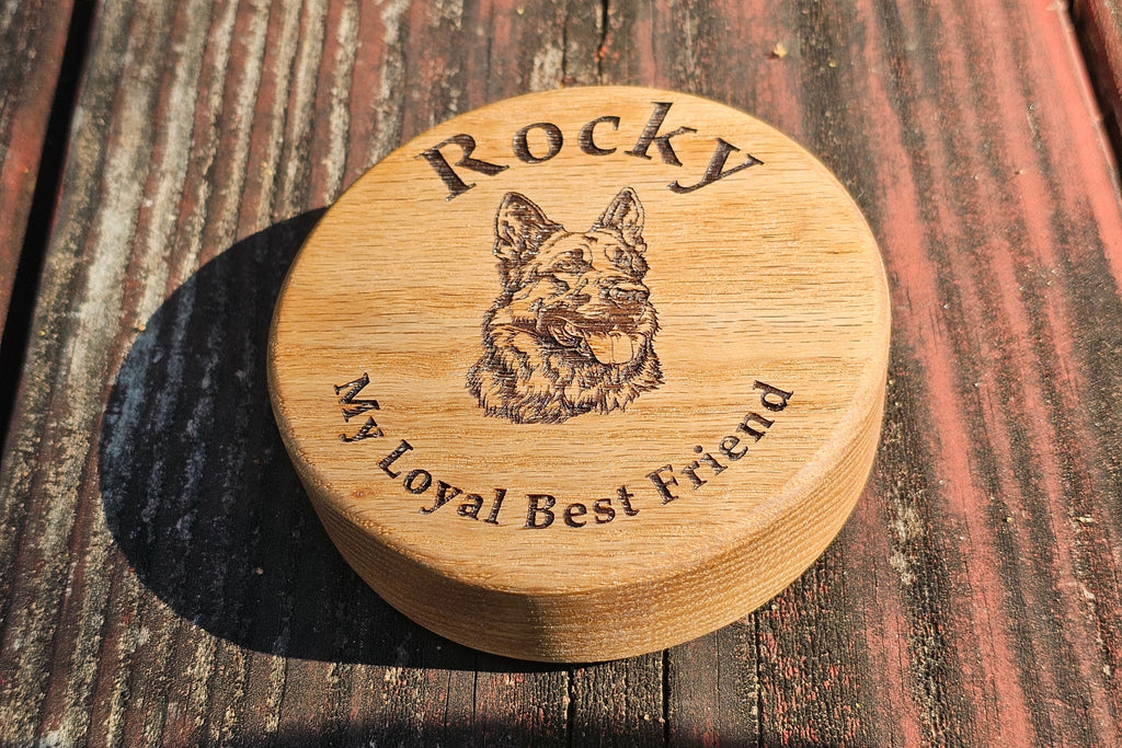 Engravable Wood Keepsake Urn for Cremation Ashes