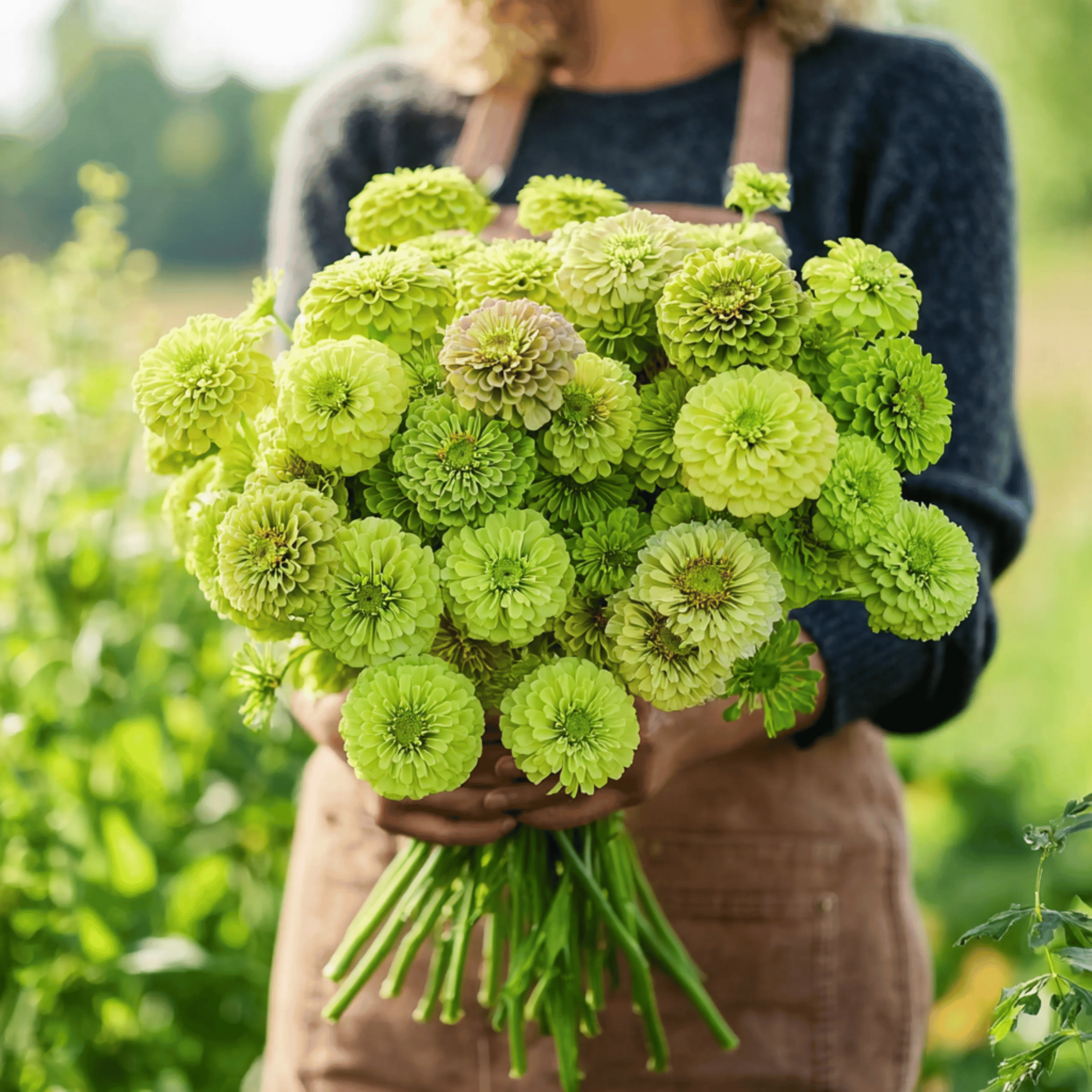 Envy Green Zinnia – 25 Seeds | Seeds | Wiccan Center