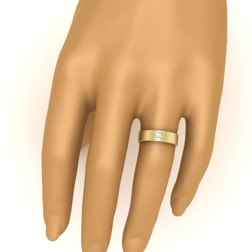 Equality Diamond Mens Wedding Ring