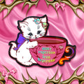 More Espresso Less Depresso Kitty Cat Holo Sticker | | Wiccan Center