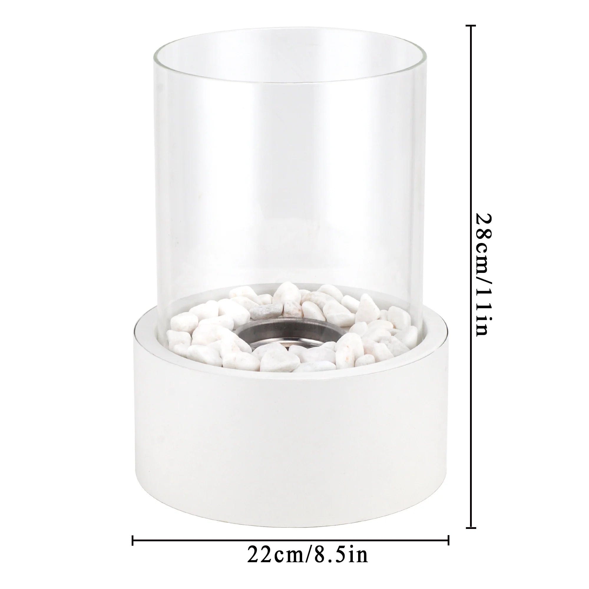 11“H Large Tabletop Fire Bowl Pot Fireplace | Gel & Ethanol Fireplaces | Wiccan Center