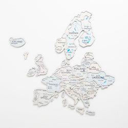 Europe Photo Map Pastel | Photo Maps | Wiccan Center