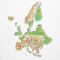 Europe Photo Map Physical