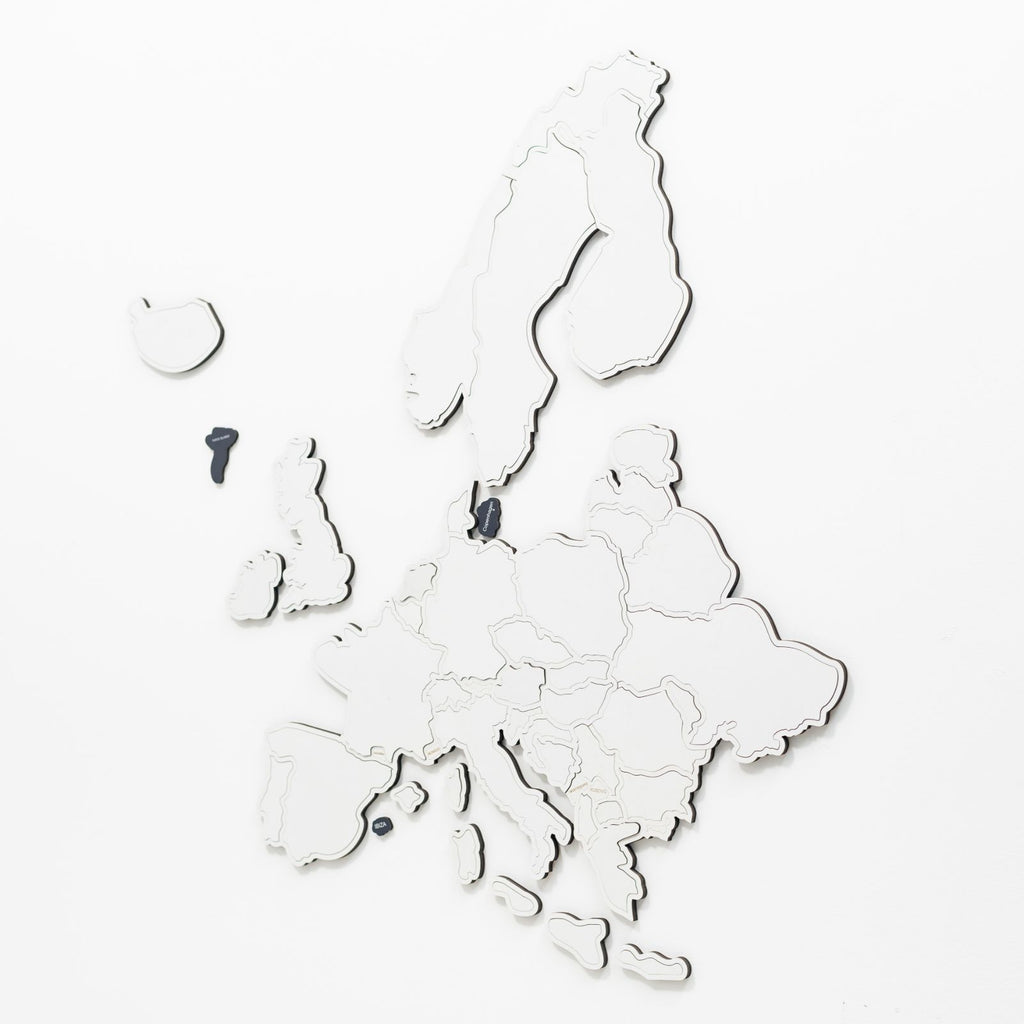 Europe Photo Map Midnight