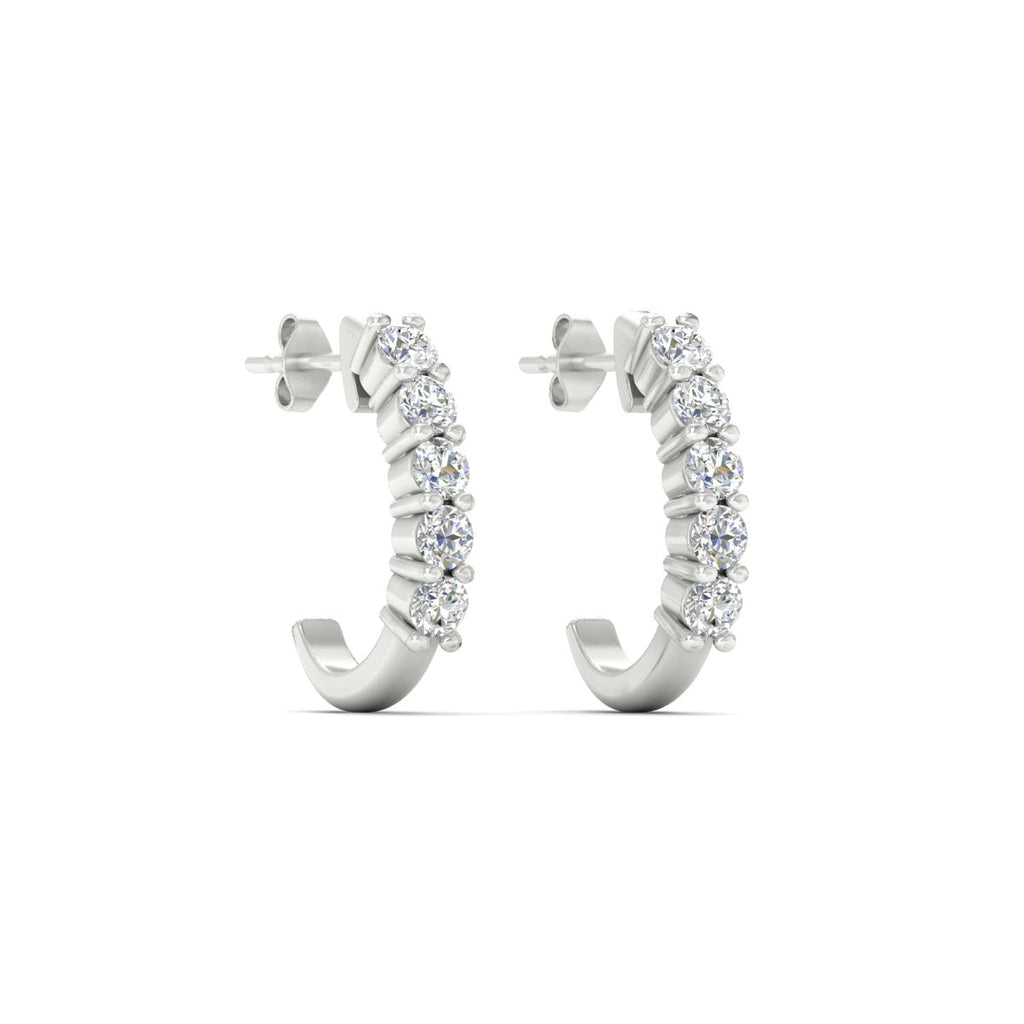 Half Huggie Hoop Earring