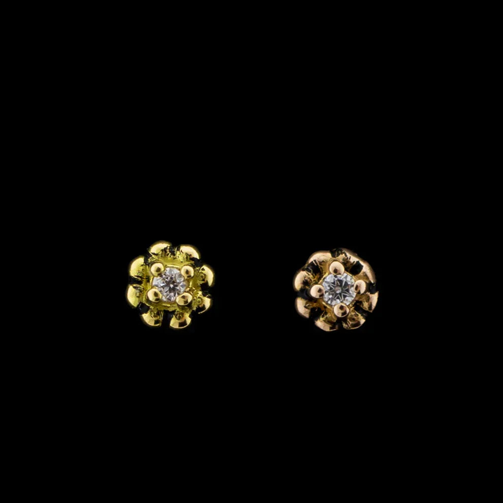Evie - 14KT Gold Threadless End | Body Jewelry | Wiccan Center