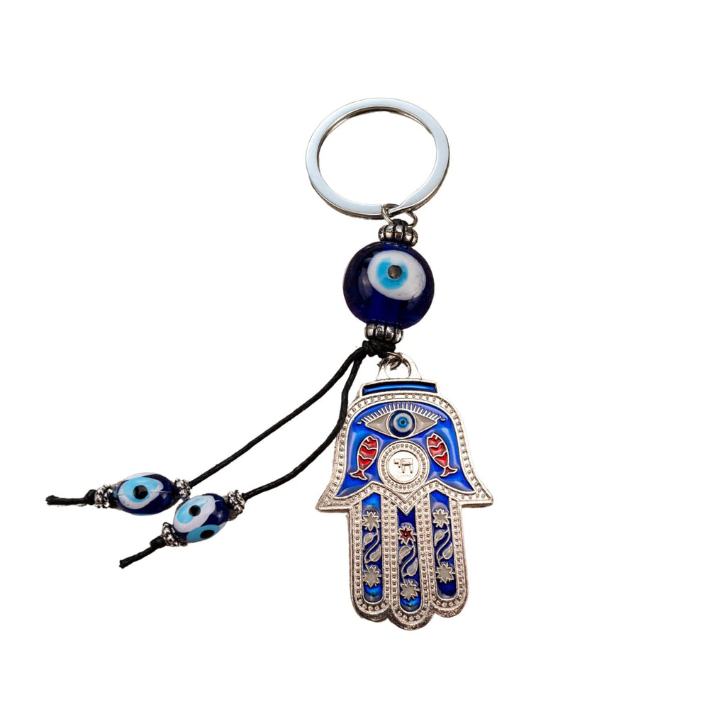 Evil Eye Hamsa Hand Keychain | Keychain | Wiccan Center