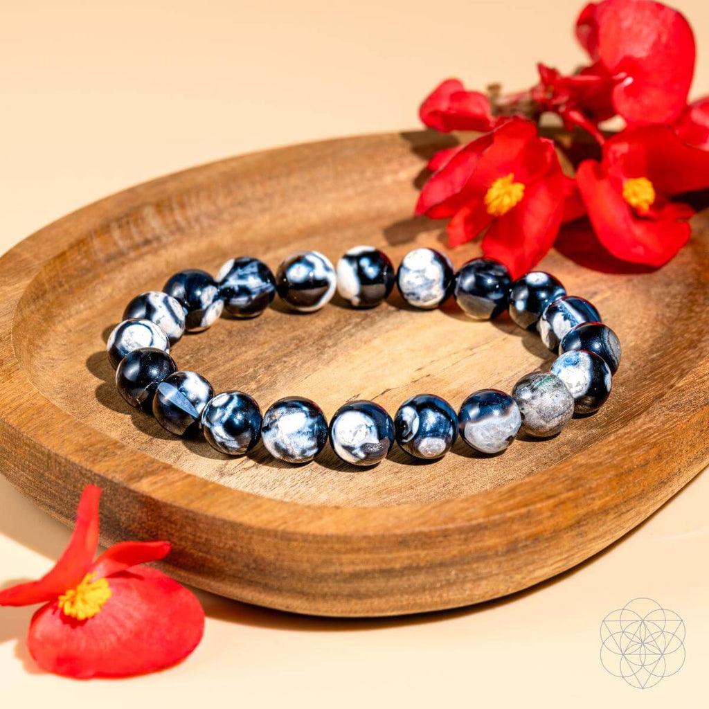 Exotic Orca Agate Bracelet of Deep Healing | Bracelet | Wiccan Center