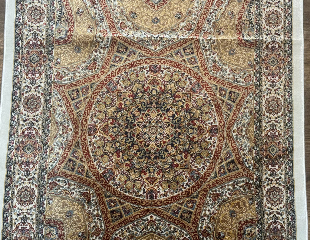Turkish Silk Runner Rug 2.6 x 13, Dome Design, Hereke Runner, Bamboo Silk, New | Runners | Wiccan Center