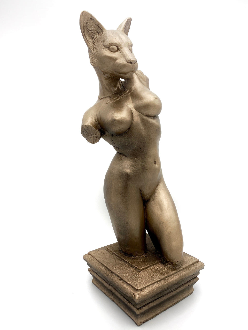 Bast Statue 12" version | Mythological Deities Figurine | Myths and Legends Bastet Statue | Egyptian Altar Statue for Gothic and Home Decor