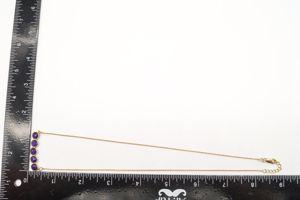 Vintage Amethyst Gold Vermeil Sterling Silver Necklace | Jewelry > Necklaces > Pendants | Wiccan Center