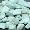 Amazonite Feldspar Tumbled Stones (By The Piece Or Pound) | Home & Living > Home Decor > Home Accents > Rocks & Geodes | Wiccan Center