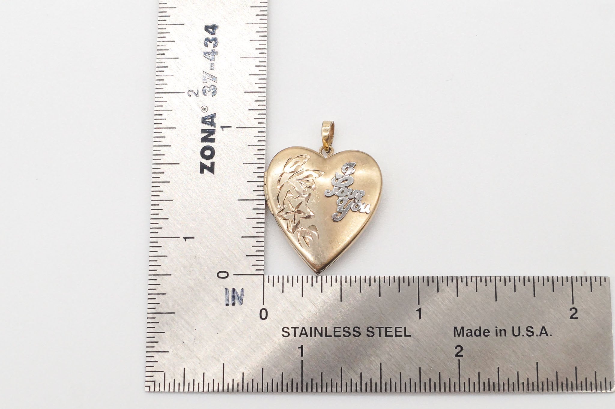 Vintage 14K Gold Filled "I Love You" Heart Locket Pendant | Jewelry > Necklaces > Pendants | Wiccan Center