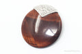 Large Vintage Designer Whitney Kelly Red Tigers Eye Sterling Silver Pendant | Jewelry > Necklaces > Pendants | Wiccan Center