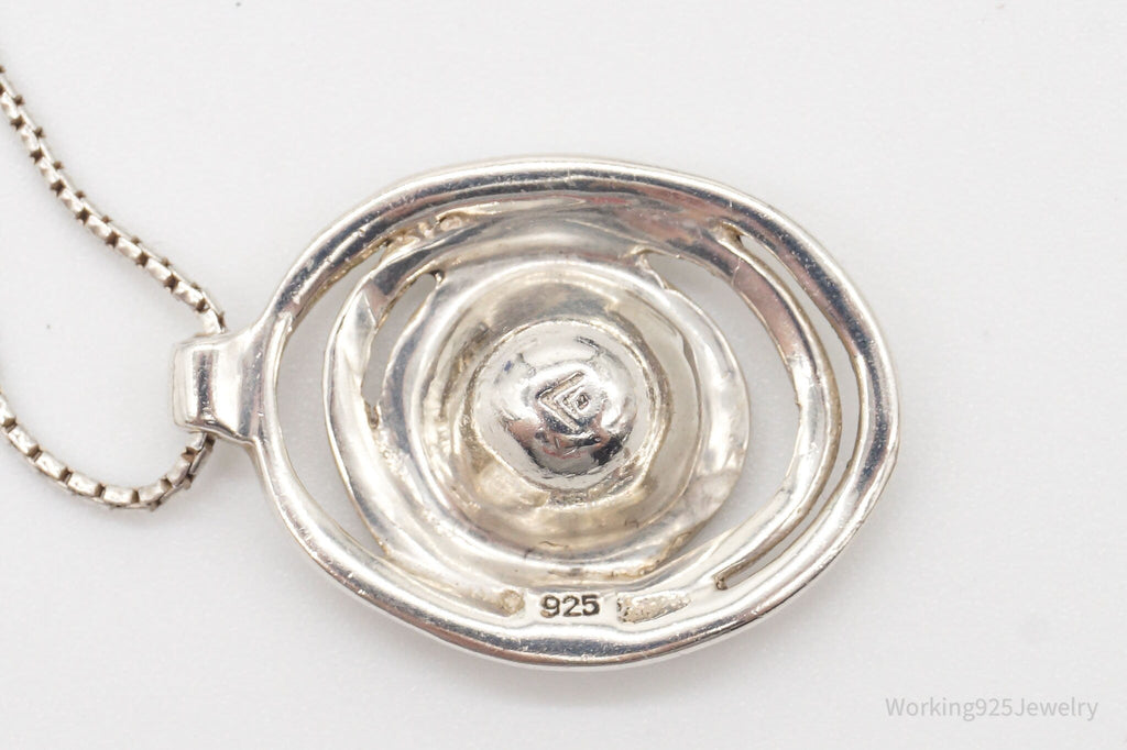 VTG Designer Silpada Large Cubic Zirconia Sterling Silver Necklace | Jewelry > Necklaces > Pendants | Wiccan Center
