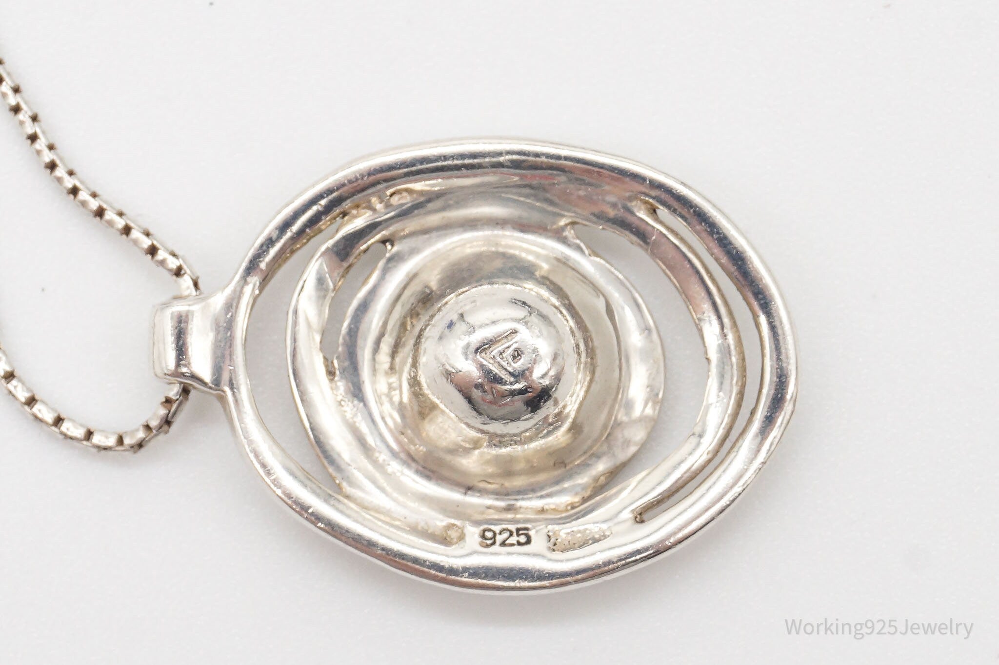 VTG Designer Silpada Large Cubic Zirconia Sterling Silver Necklace | Jewelry > Necklaces > Pendants | Wiccan Center