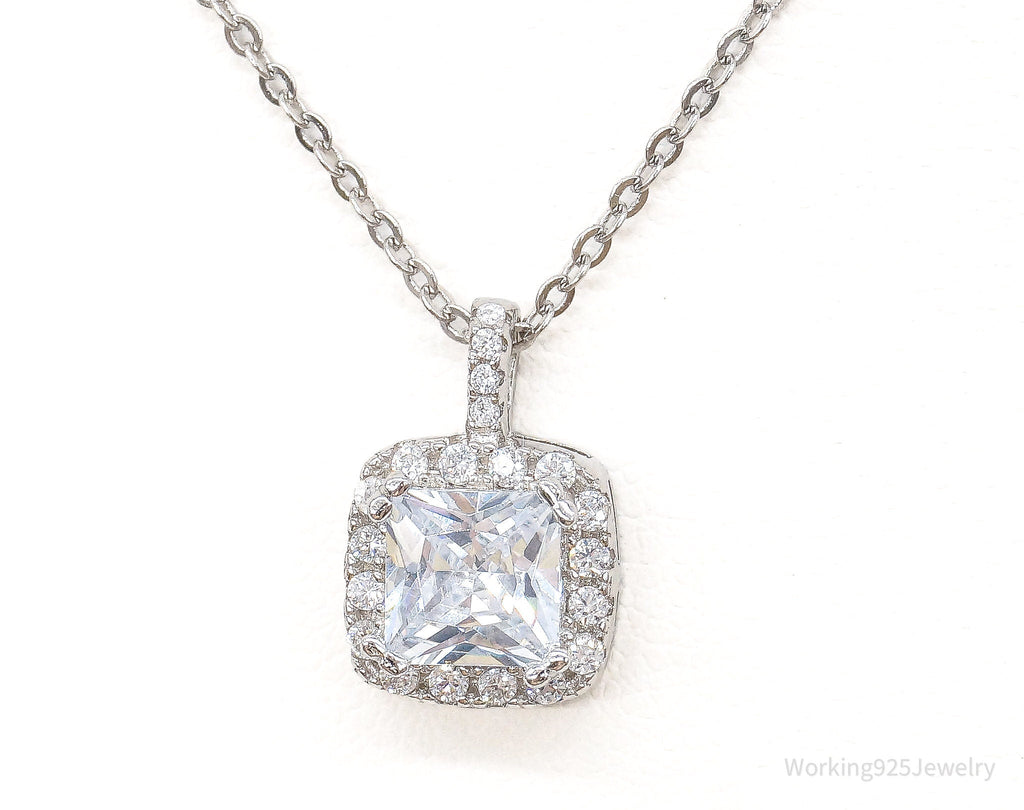 Designer Ryze Cubic Zirconia Sterling Silver Necklace | Jewelry > Necklaces > Pendants | Wiccan Center