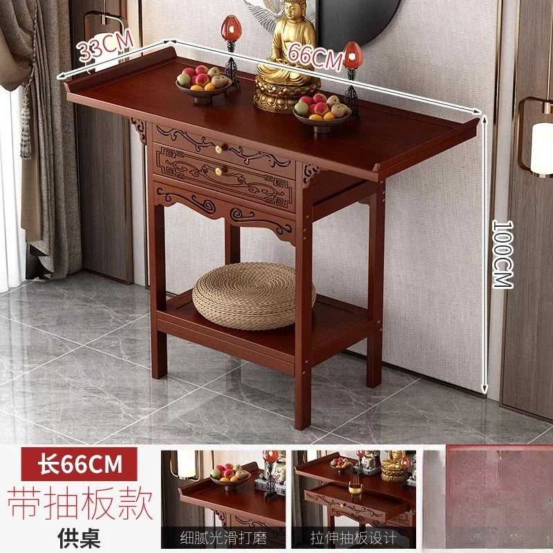 Standing Cabinet Altar – Buddha Table & Home Incense Offering Stand
