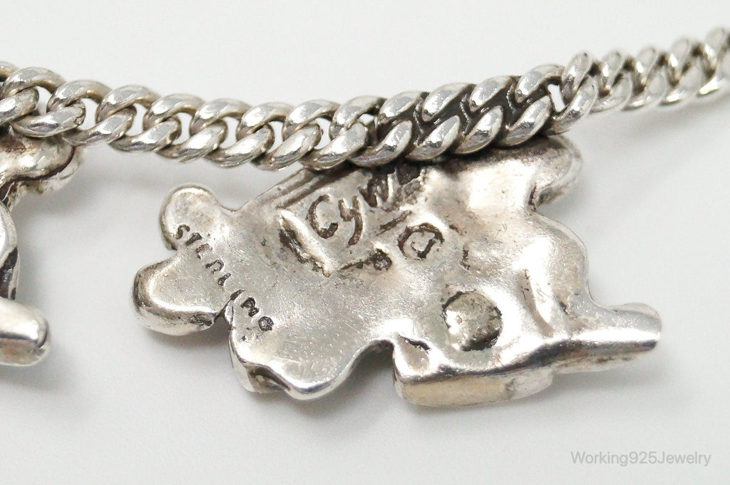 Vintage Ladies Flowing Hair Modernist Sterling Silver Chain Necklace | Jewelry > Necklaces > Pendants | Wiccan Center