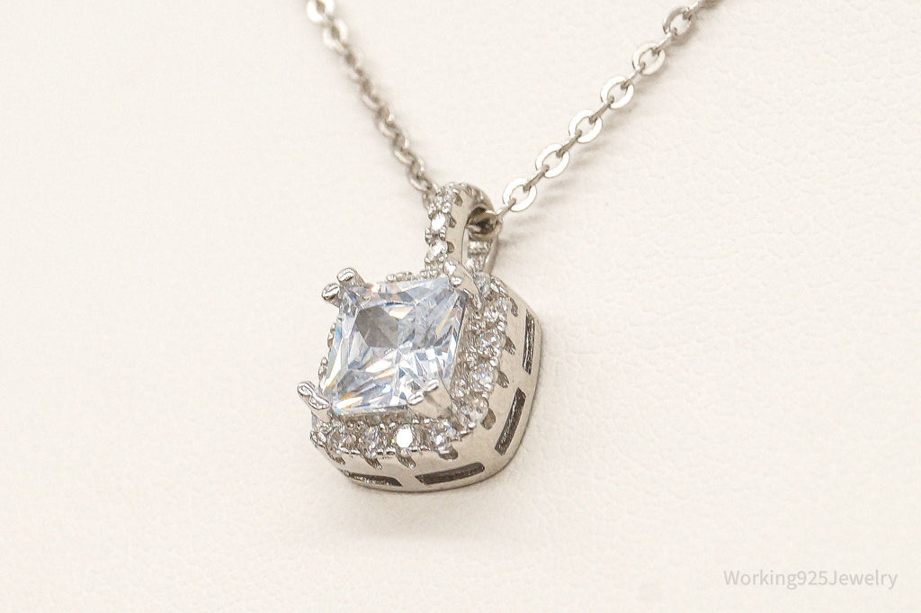 Designer Ryze Cubic Zirconia Sterling Silver Necklace | Jewelry > Necklaces > Pendants | Wiccan Center