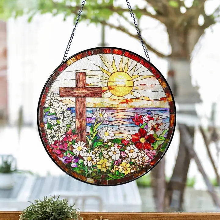 Springtime Cross Suncatcher | Gifts | Wiccan Center