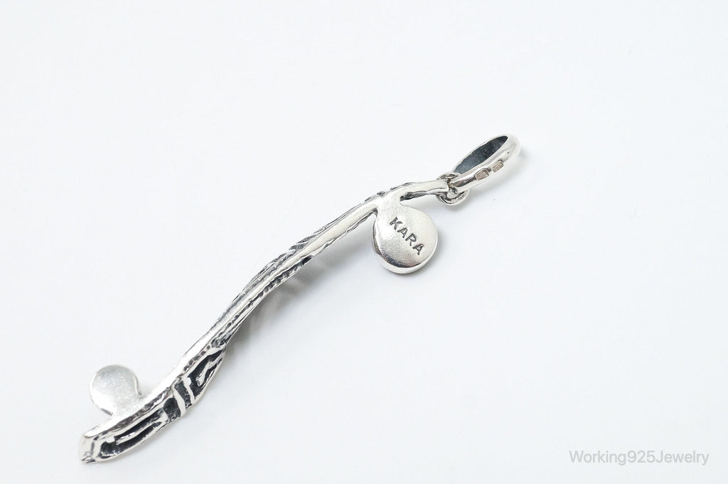 Unique Designer KARA Black Onyx Ruby Sterling Silver Necklace Pendant | Jewelry > Necklaces > Pendants | Wiccan Center