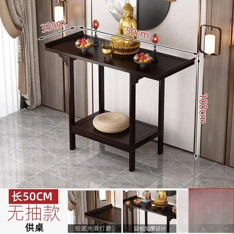 Standing Cabinet Altar – Buddha Table & Home Incense Offering Stand