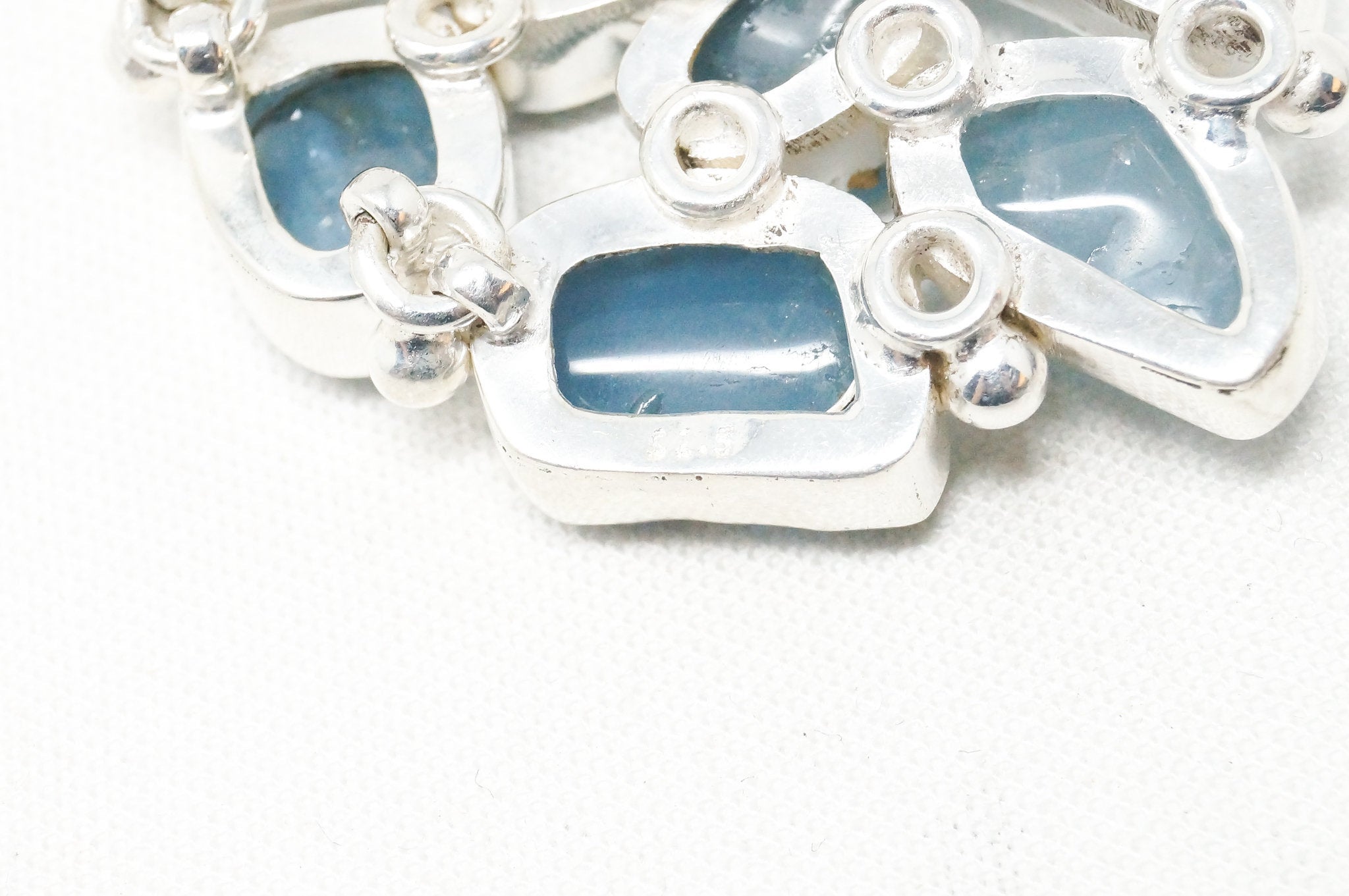 Vintage Blue Gemstone Cluster Southwestern Style Sterling Silver Pendant | Jewelry > Necklaces > Pendants | Wiccan Center