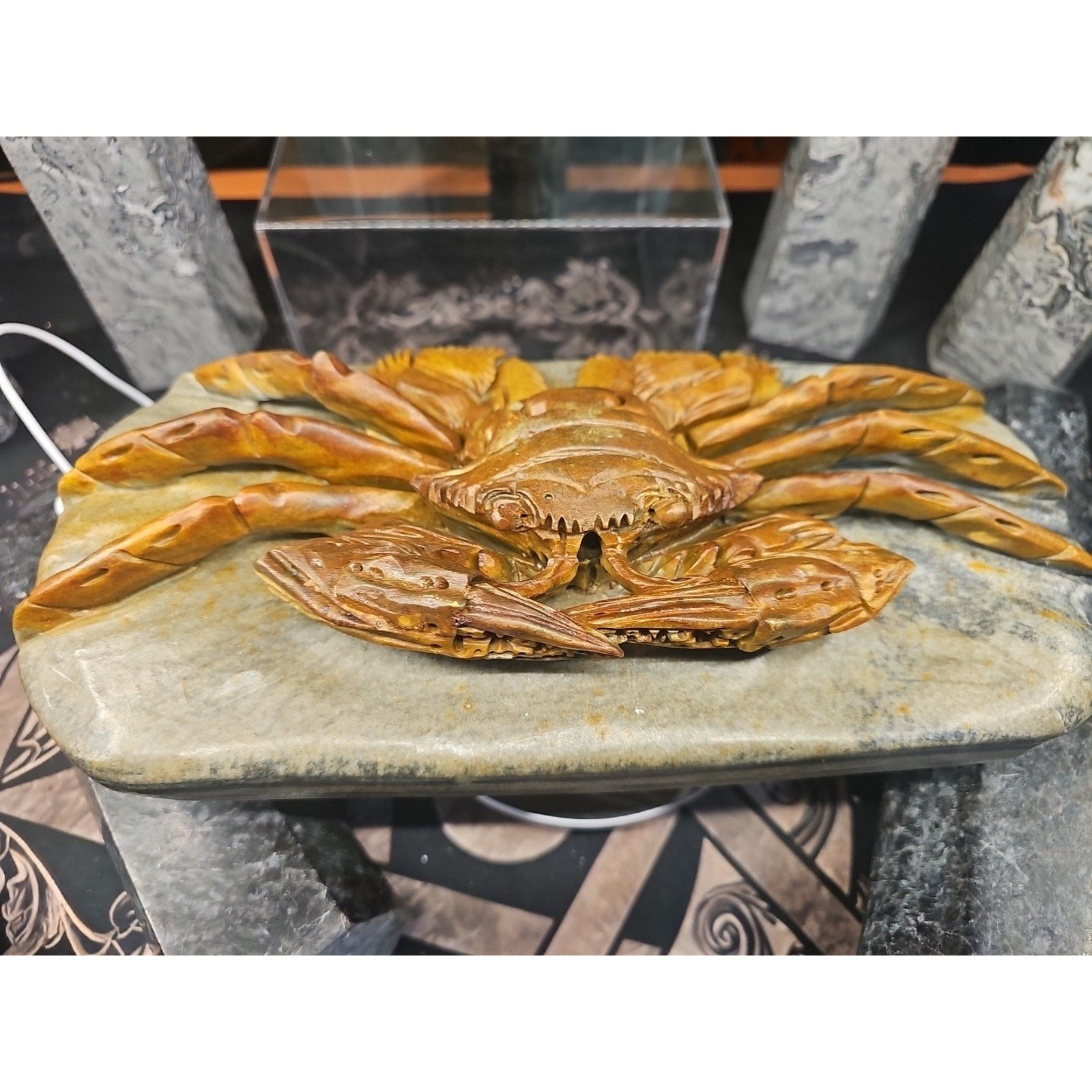 Mao Gong Shi Crab Skull - 7.9LB Hand-Carved Specimen | CrystalCloud Company