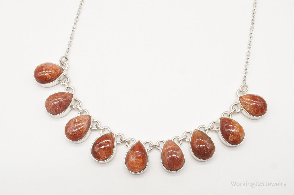 Vintage Designer TGGC Sunstone Sterling Silver Necklace | Jewelry > Necklaces > Pendants | Wiccan Center