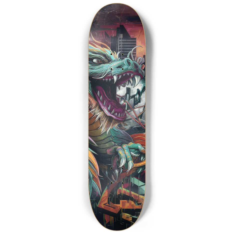 3 Skateboard Series Art - Hip Hop Dragon | Skateboard | Wiccan Center