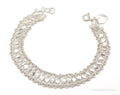 Vintage Hearts Mesh Chain Link Sterling Silver Bracelet | Jewelry > Bracelets | Wiccan Center