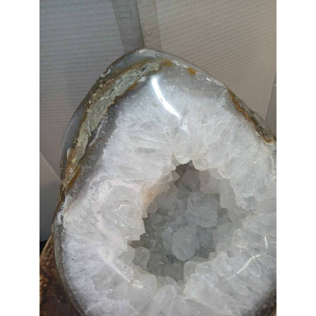 Large Natural Madagascar Agate Geode — 19.3 lbs, Museum-Quality Quartz Specimen | CrystalCloud Company | Geodes & Clusters | Wiccan Center
