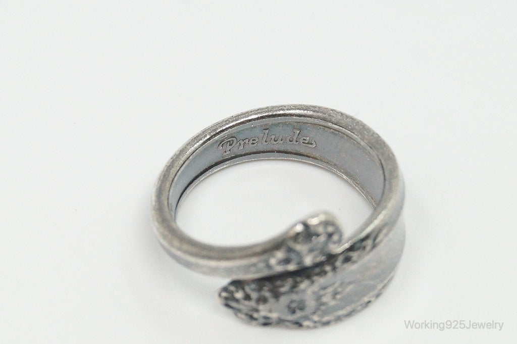 Antique International Sterling "Prelude" Floral Silver Spoon Ring Size 6 | Jewelry > Rings | Wiccan Center