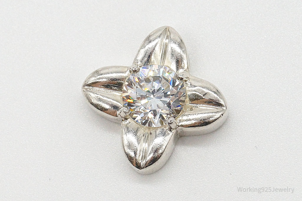 Large Cubic Zirconia Sterling Silver Pendant | Jewelry > Necklaces > Pendants | Wiccan Center