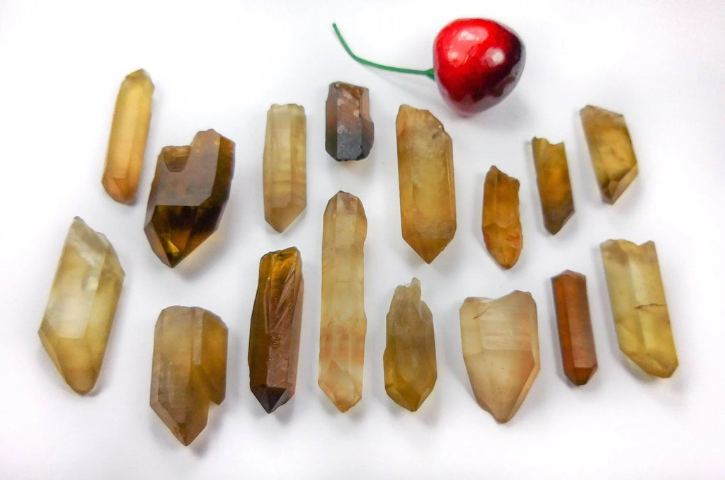 Citrine Lot 50 Grams (6 to 10 pcs) Natural Untreated Crystal Points | Craft Supplies & Tools > Beads, Gems & Cabochons > Gemstones | Wiccan Center