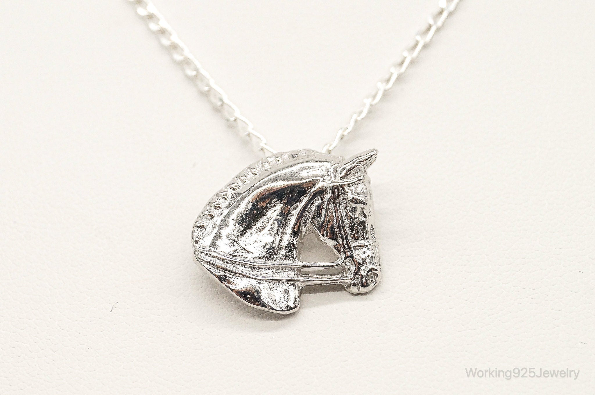 Vintage Horse Lover Sterling Silver Necklace | Jewelry > Necklaces > Pendants | Wiccan Center