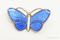 VTG Norway Aksel Holmsen Butterfly Enamel Gold Wash Sterling Silver Pin Brooch | Jewelry > Brooches, Pins & Clips | Wiccan Center