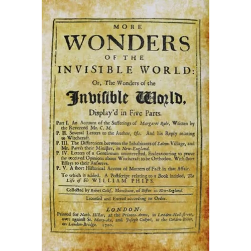 More Wonders of the Invisible World - Paperback | Books | Wiccan Center