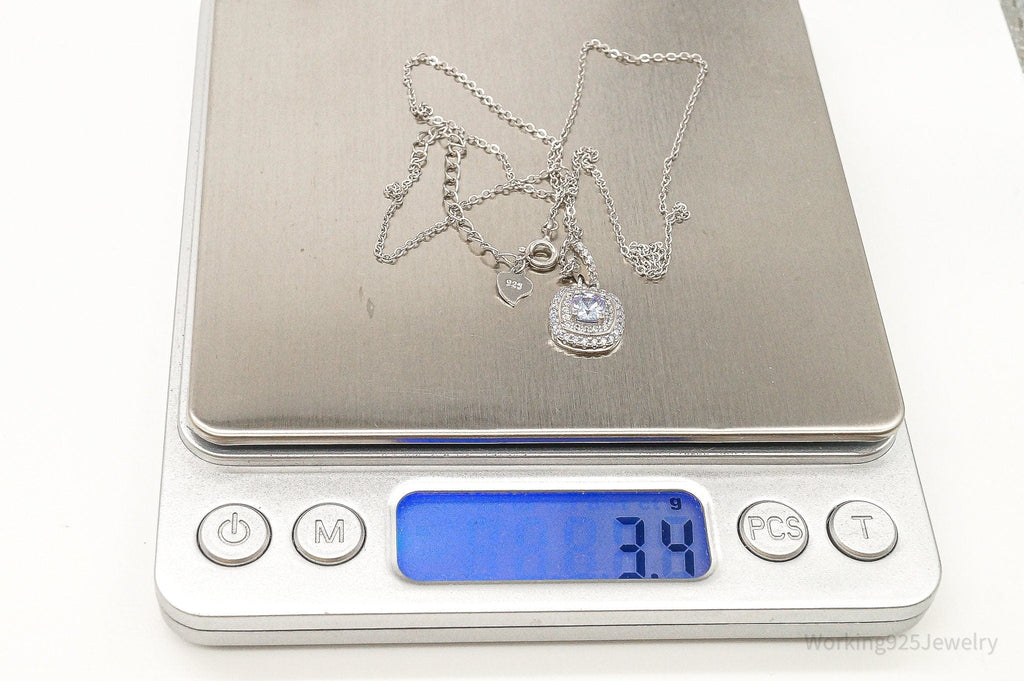 Designer Ryze Cubic Zirconia Sterling Silver Necklace | Jewelry > Necklaces > Pendants | Wiccan Center