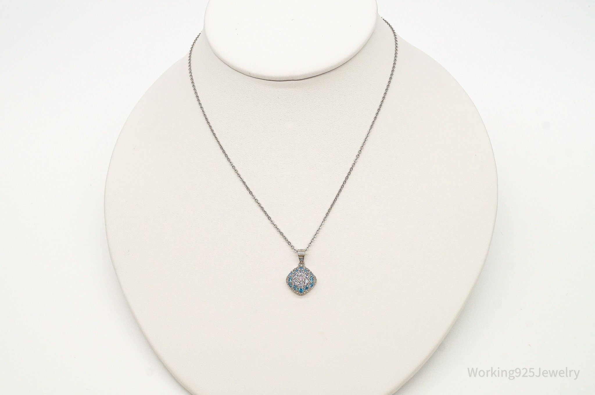 Designer Ryze Cubic Zirconia Sterling Silver Necklace | Jewelry > Necklaces > Pendants | Wiccan Center
