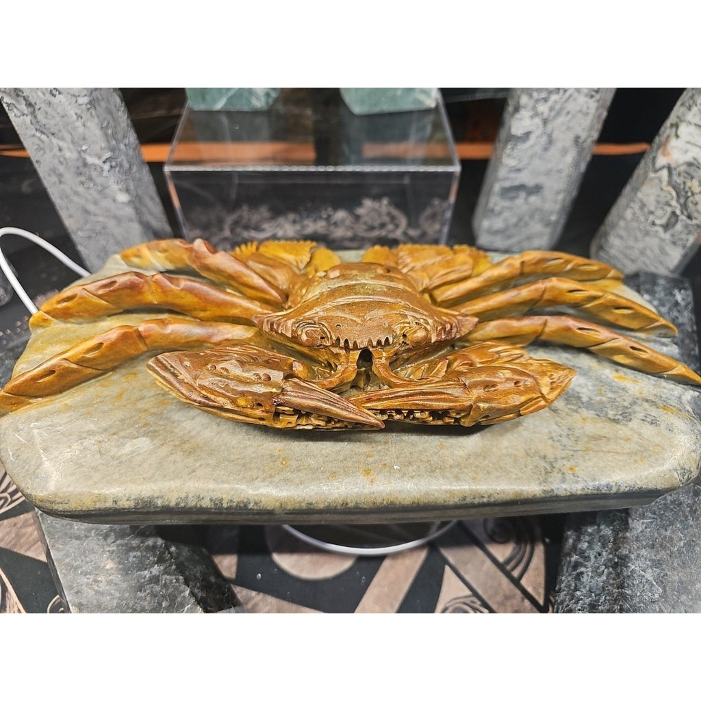 Mao Gong Shi Crab Skull - 7.9LB Hand-Carved Specimen | CrystalCloud Company