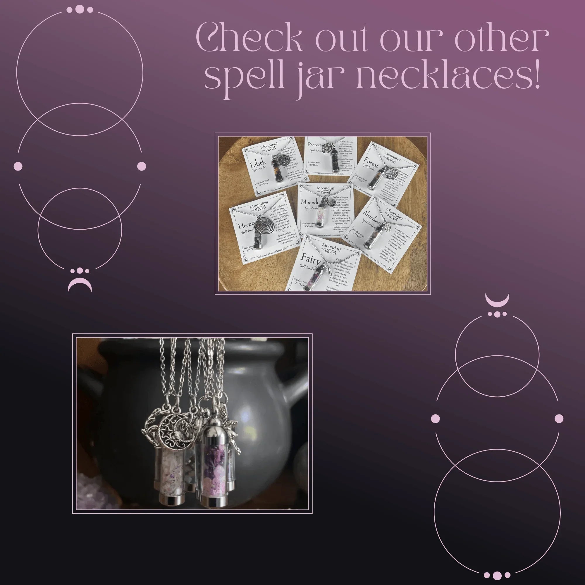 Moondust Spell Jar Necklace