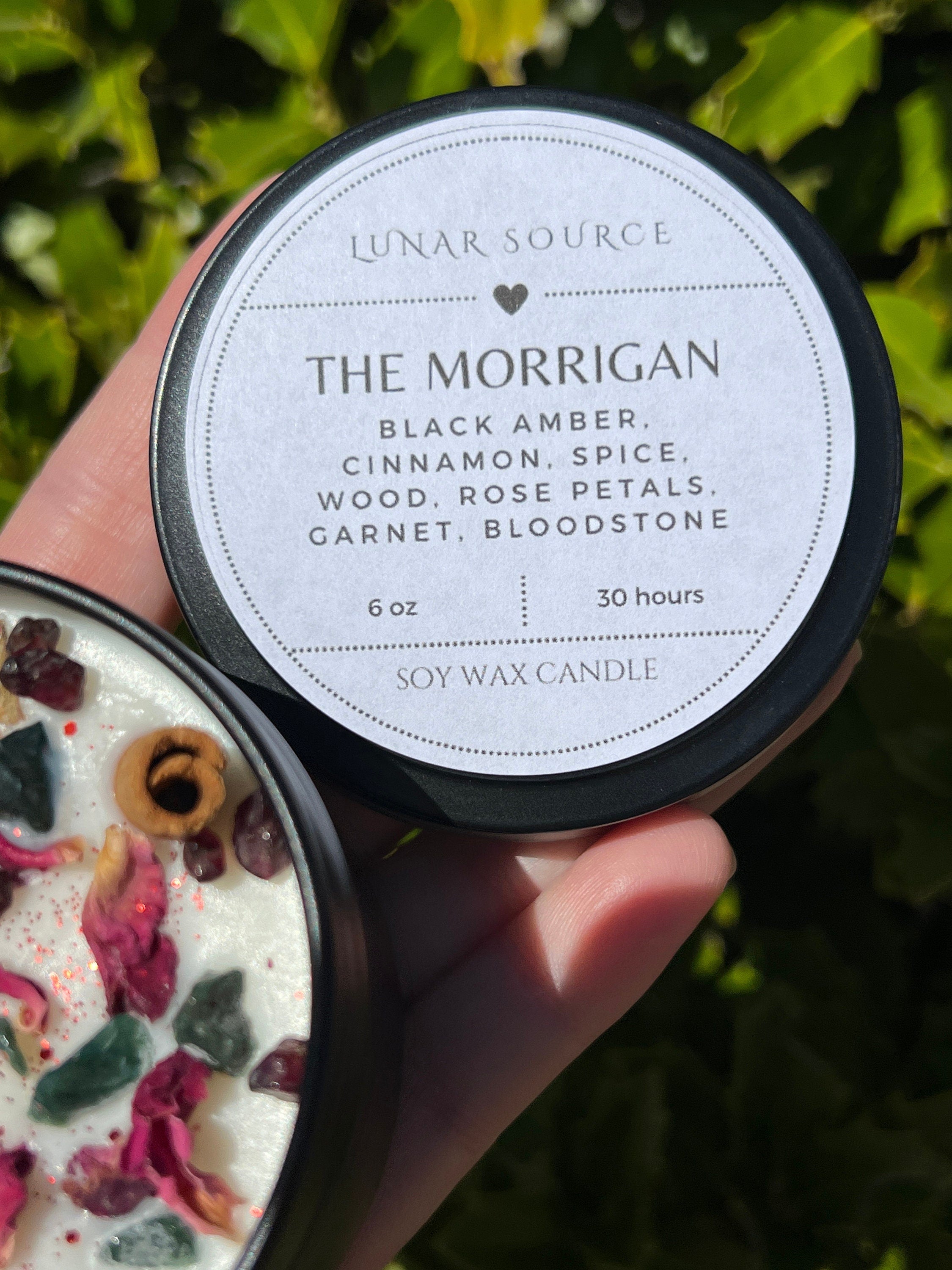The Morrigan Ritual Candle | Phantom Goddess of War Witchcraft Altar Spell Magic Celtic Deity Gift Scented Intention Devotional Soy Candles | | Wiccan Center