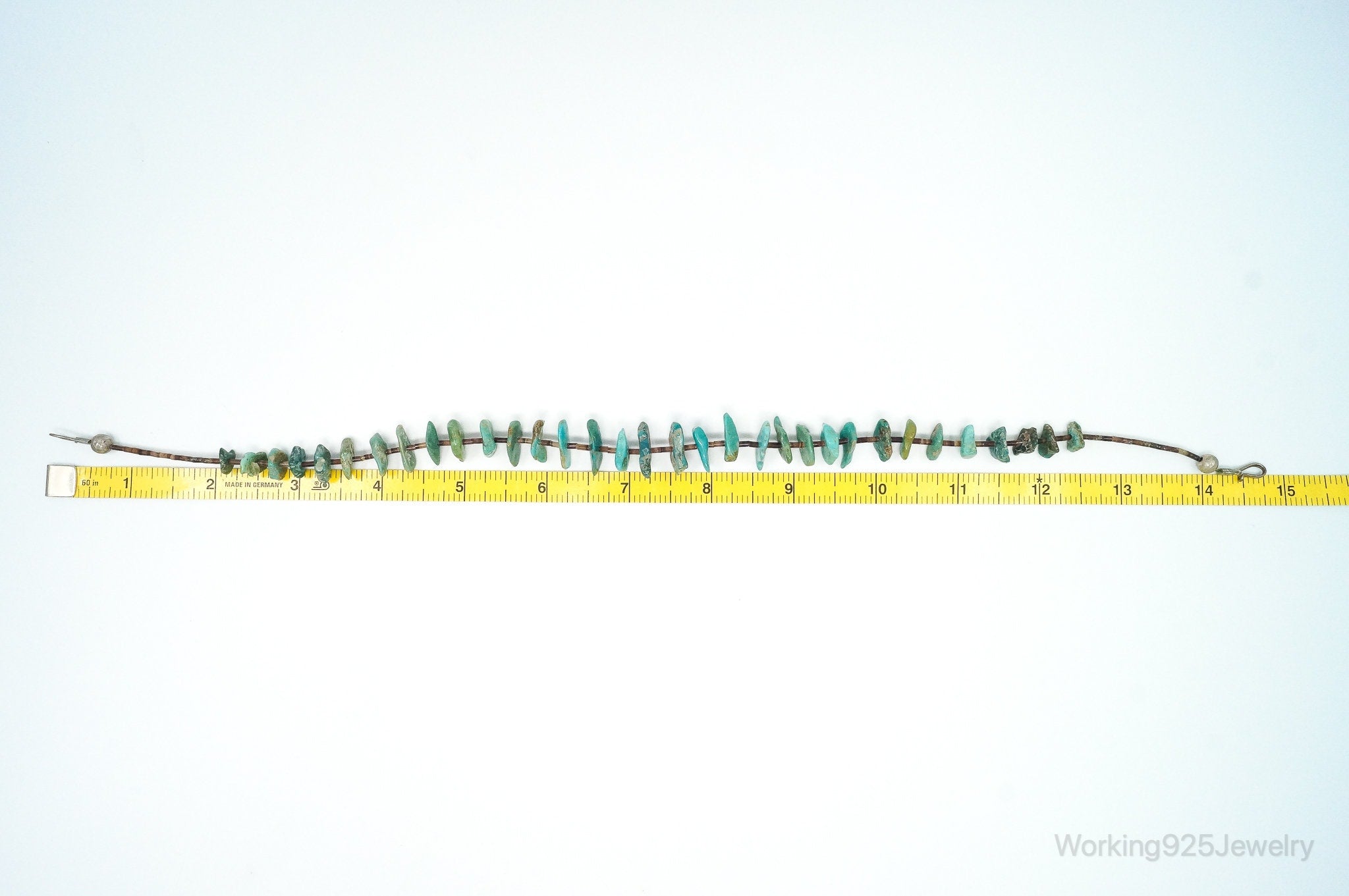 Vintage Native American Turquoise Porcupine Quill Sterling Silver Necklace | Jewelry > Necklaces > Pendants | Wiccan Center