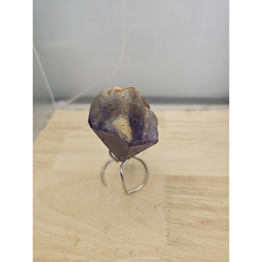 Natural Amethyst Backbone Scepter Crystal with LED — 294g Mineral Specimen | CrystalCloud Company