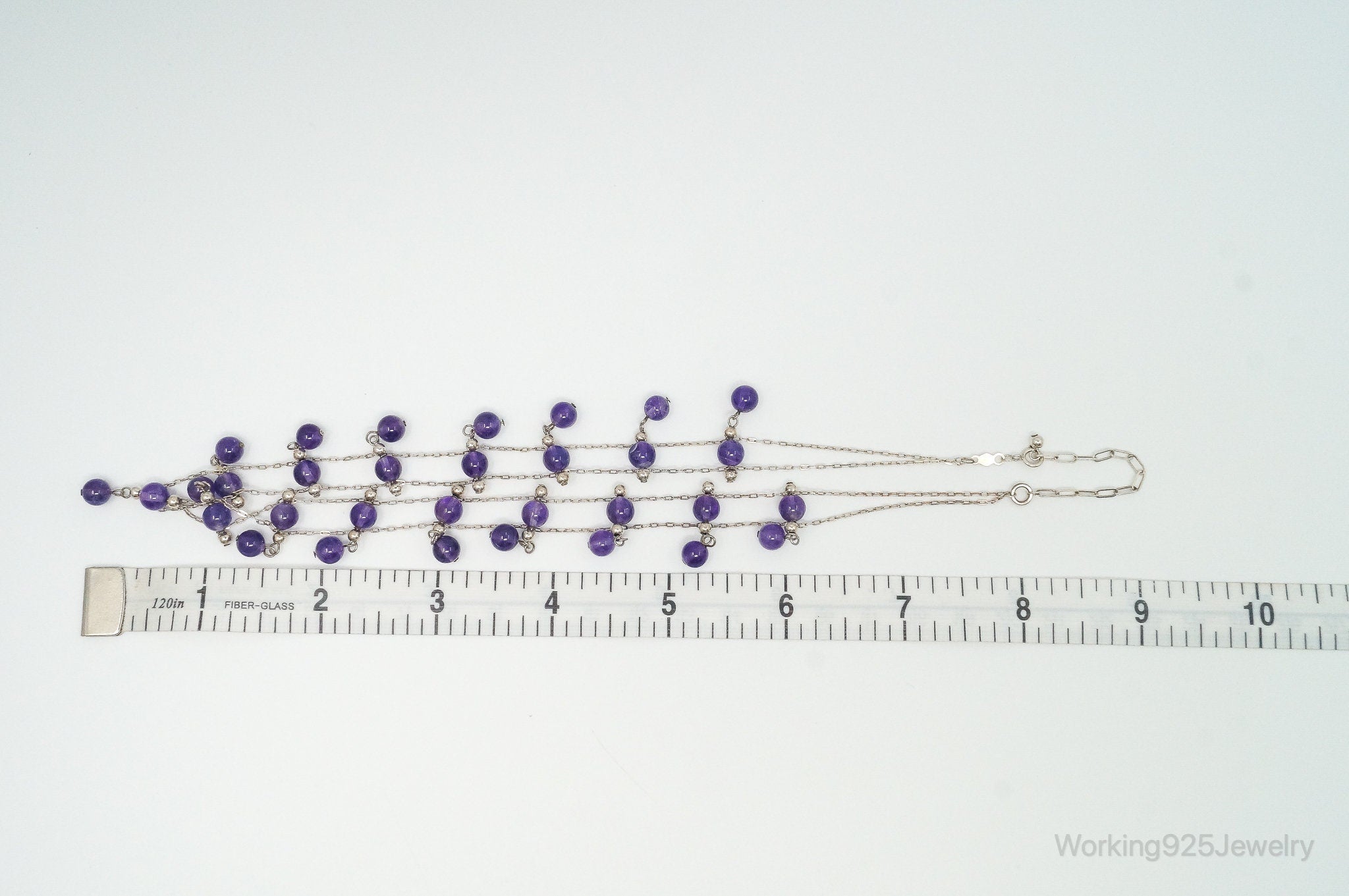 Vintage Double Strand Amethyst Sterling Silver Necklace | Jewelry > Necklaces > Pendants | Wiccan Center