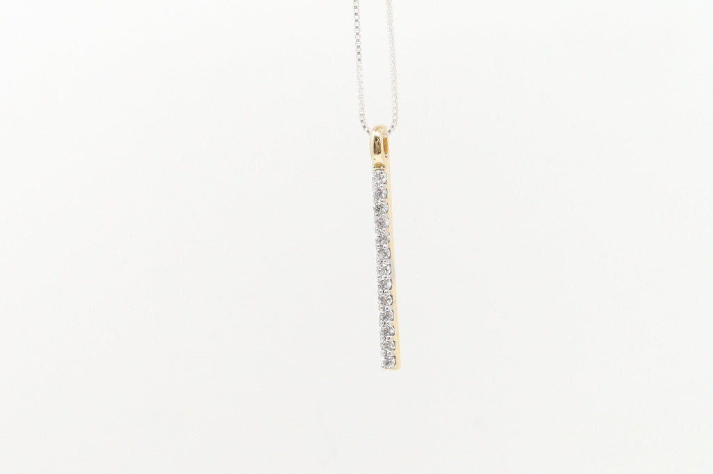 Vintage Designer Gold Vermeil Cubic Zirconia Sterling Silver Necklace Pendant | Jewelry > Necklaces > Pendants | Wiccan Center