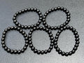 Black Shungite Bead Stretch Bracelet (8mm Beads) Gemstone Jewelry Supply | Jewelry > Bracelets > Beaded Bracelets | Wiccan Center
