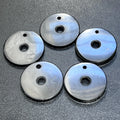 Black Shungite Circle Disc Beads Pendant Gemstone Jewelry Necklace Supply | Craft Supplies & Tools > Beads, Gems & Cabochons > Charms & Pendants > Pendants | Wiccan Center